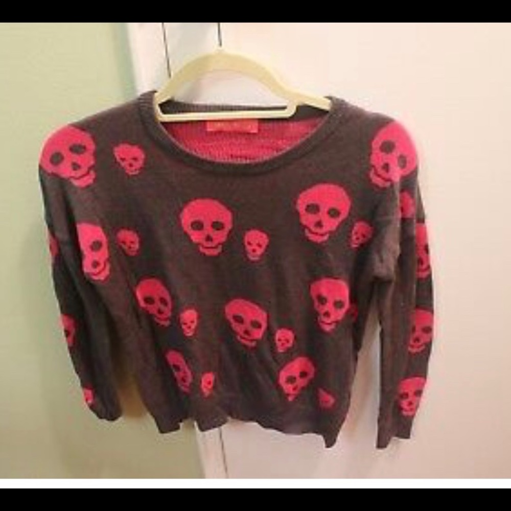ME.N.U  Girls Charcoal Graphic 429Long Sleeve XXS